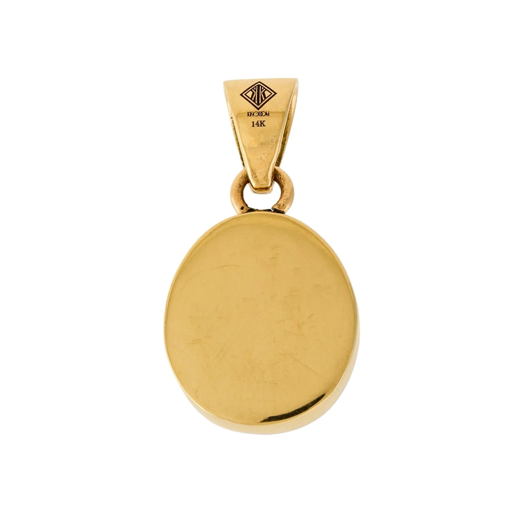 14k Gold x Sky Blue Egyptian Turquoise Pendant