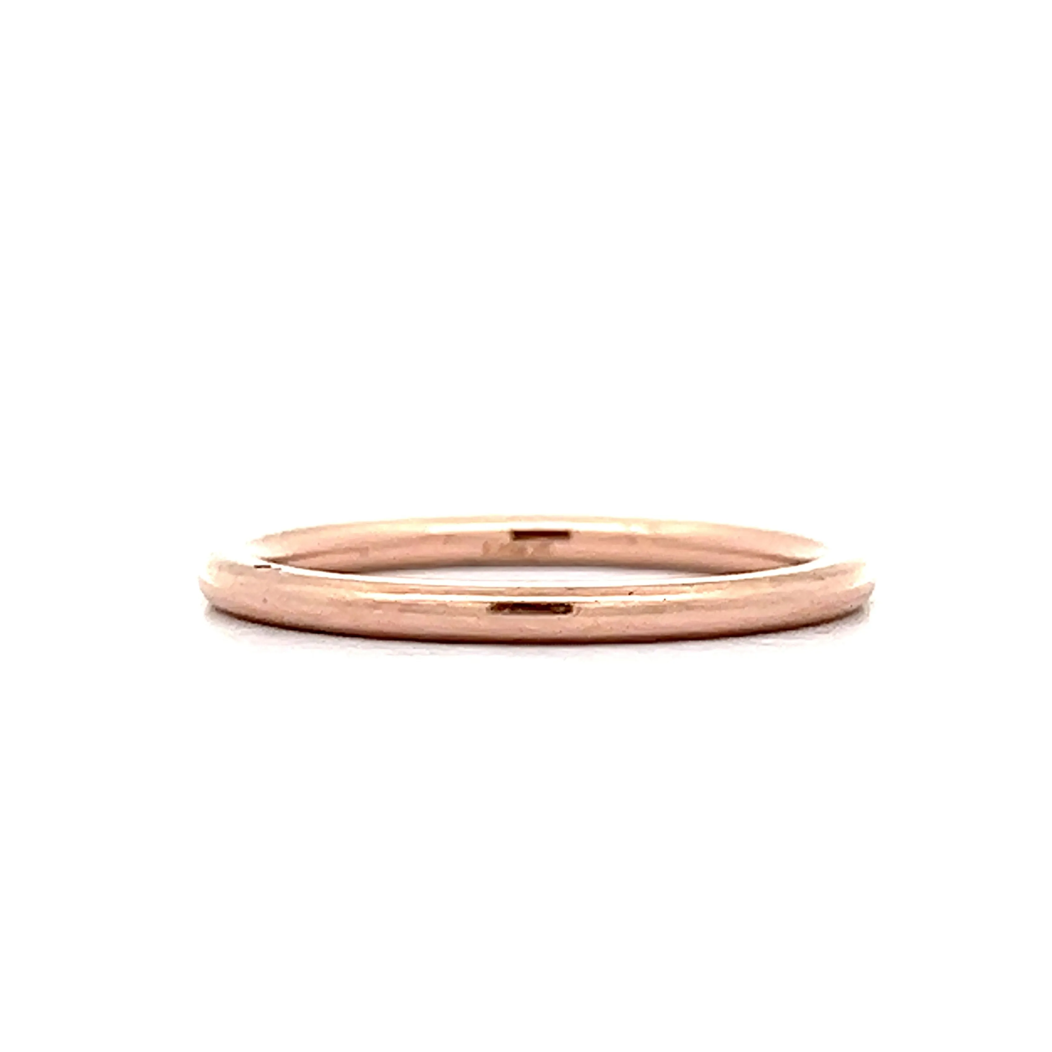 1.5mm Thin Wedding Band in 14k Rose Gold