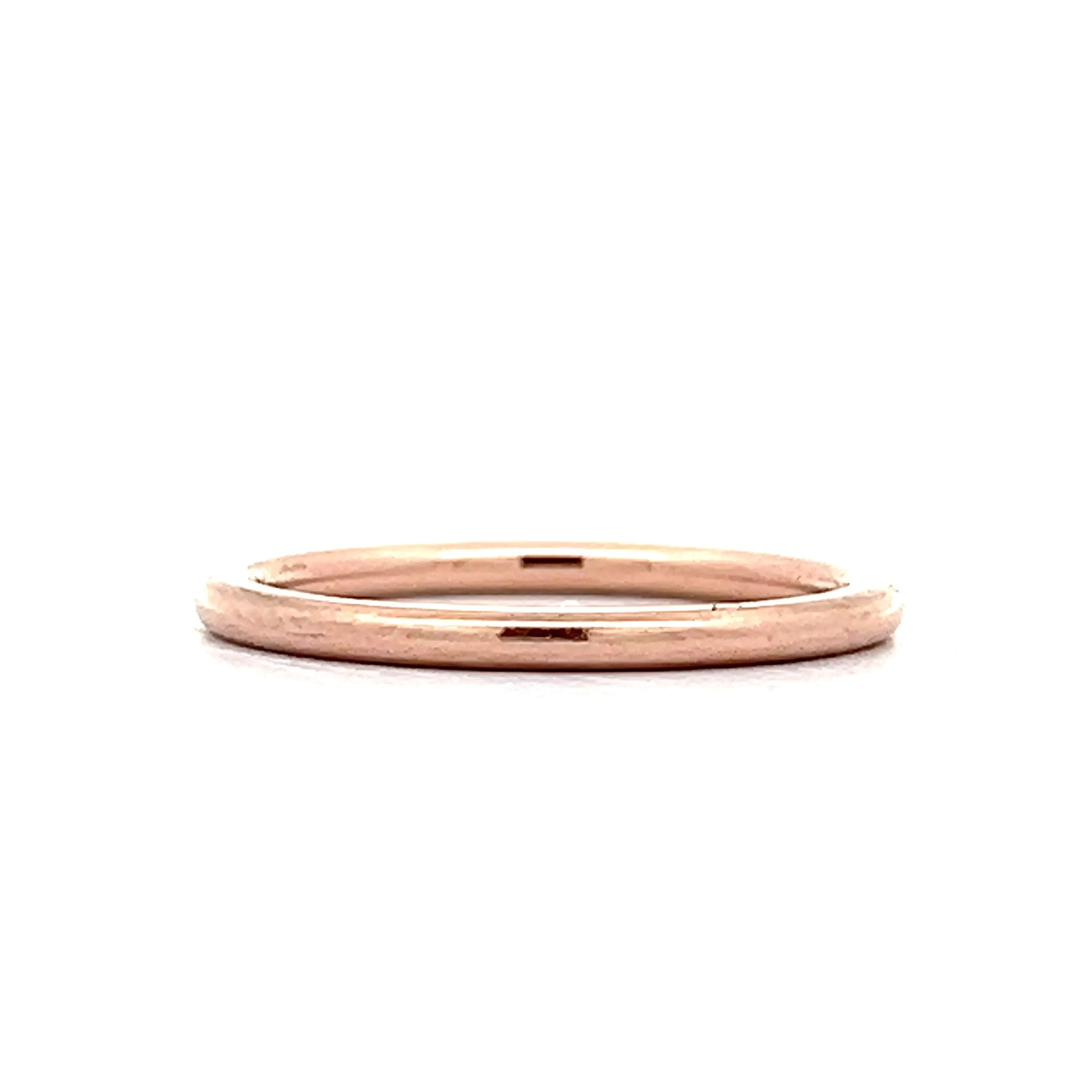 1.5mm Thin Wedding Band in 14k Rose Gold