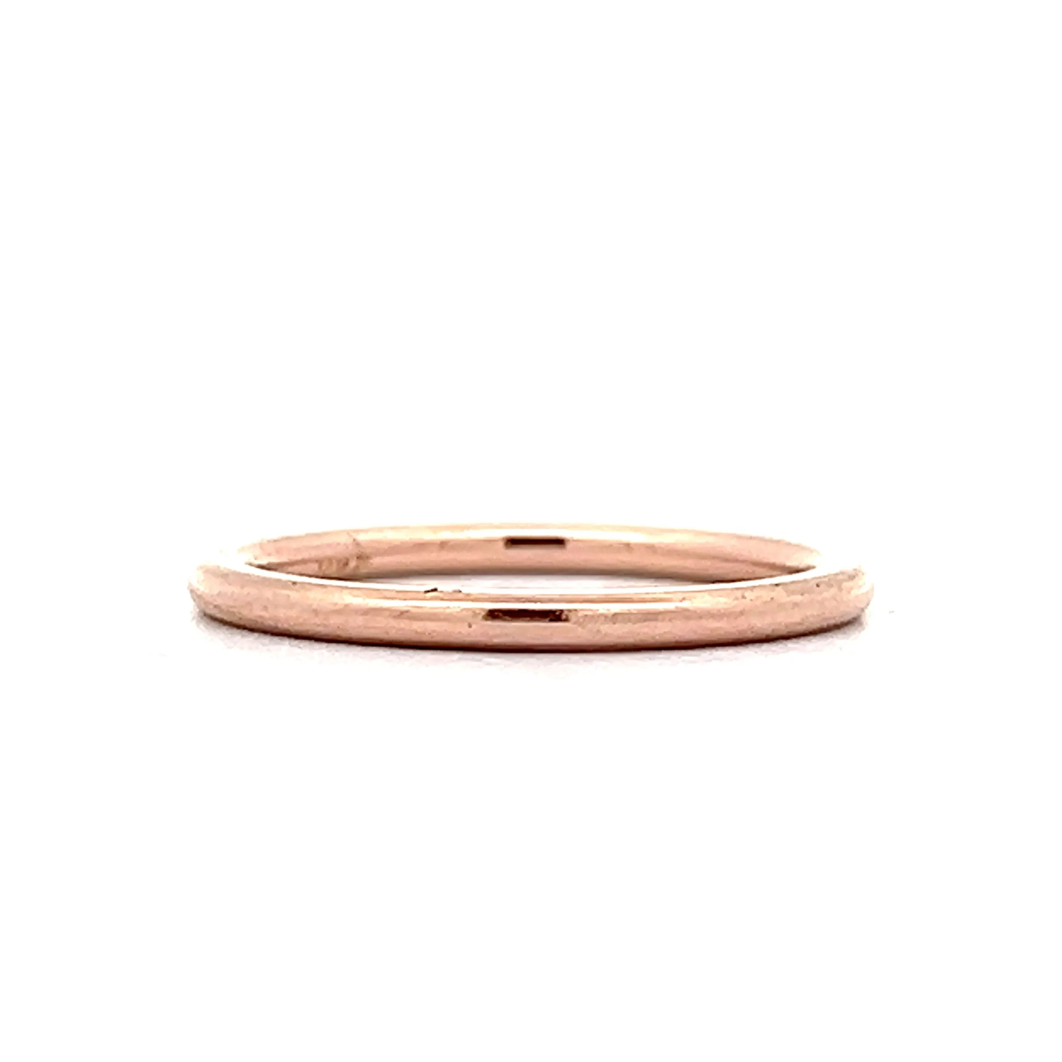 1.5mm Thin Wedding Band in 14k Rose Gold