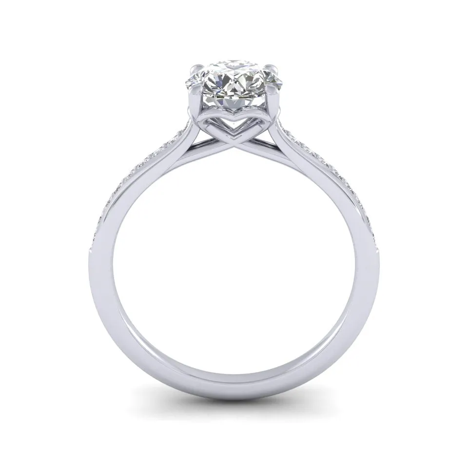 18ct Yellow Gold 1.20ct Diamond 'Forever' Solitaire Engagement Ring.