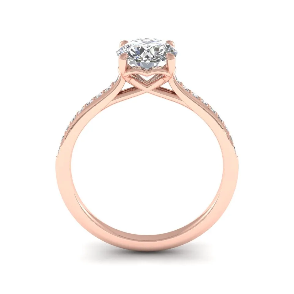 18ct Yellow Gold 1.20ct Diamond 'Forever' Solitaire Engagement Ring.