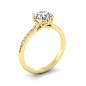 18ct Yellow Gold 1.20ct Diamond 'Forever' Solitaire Engagement Ring.