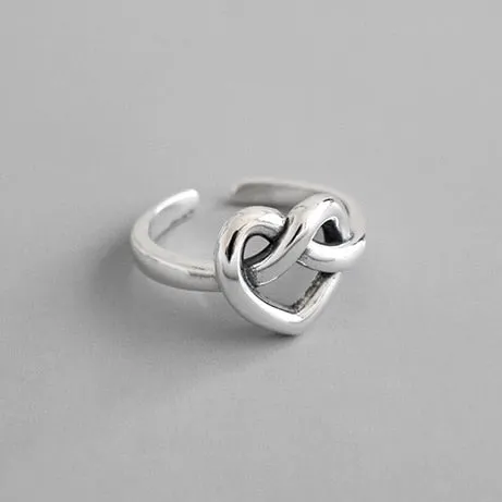 2 layered black Minimalist Thin Circle Gem Rings