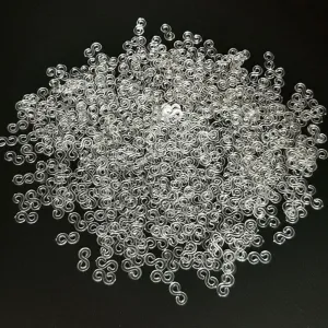 500 Pack S Clips Loom Rubber Bands Clips Plastic Connectors Refills Clips for Loom Bracelets DIY Bracelet Making Loom Band (Transparent)