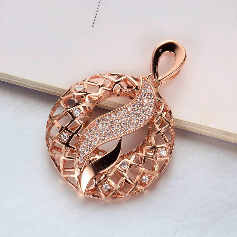 585 purple gold neckalce for women
