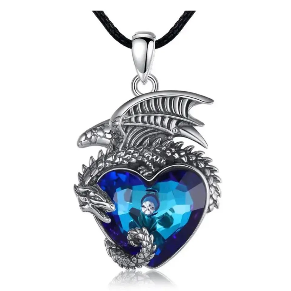.925 Sterling Silver Dragon Necklaces