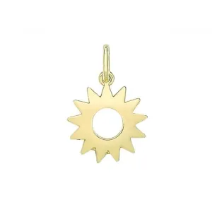 Acotis Silver Pendant Gold Plated Sun G61056Y