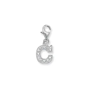 Acotis Silver Pendant Zirconia Initial G6282/C