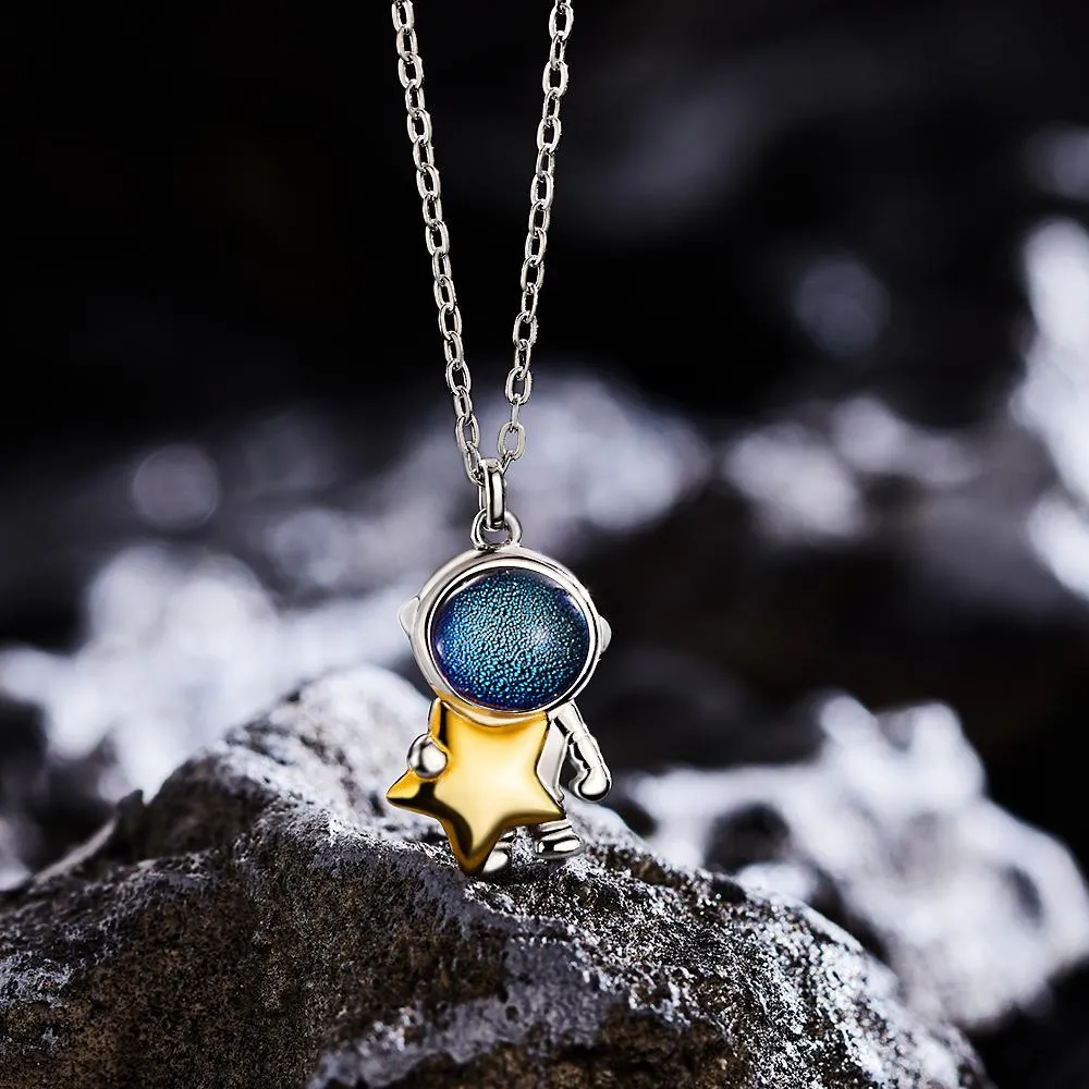 Astronaut Necklace Matching Couple Necklace
