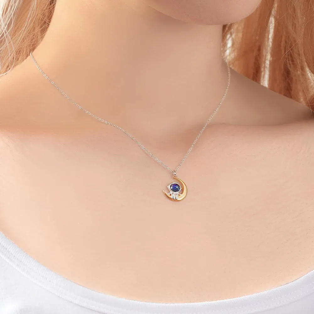 Astronaut Necklace Matching Couple Necklace