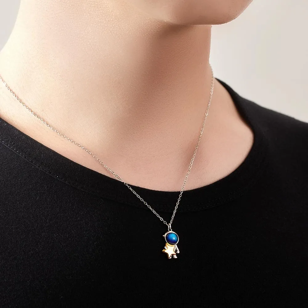 Astronaut Necklace Matching Couple Necklace