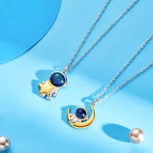 Astronaut Necklace Matching Couple Necklace