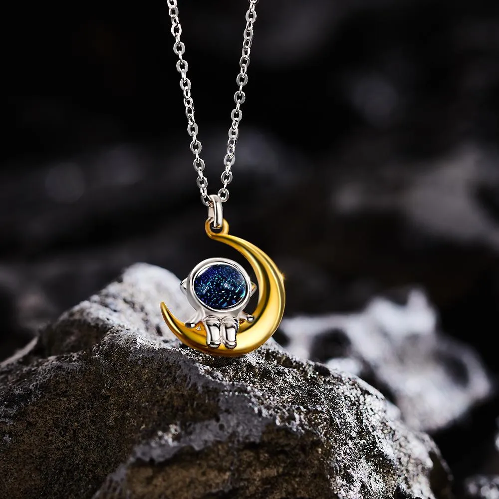 Astronaut Necklace Matching Couple Necklace