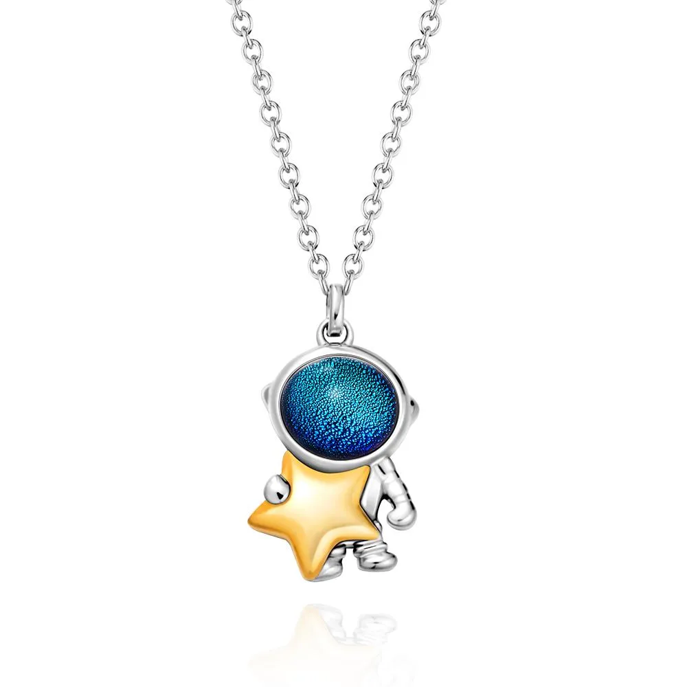 Astronaut Necklace Matching Couple Necklace
