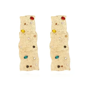 Auric Gemstone Cascade Earrings