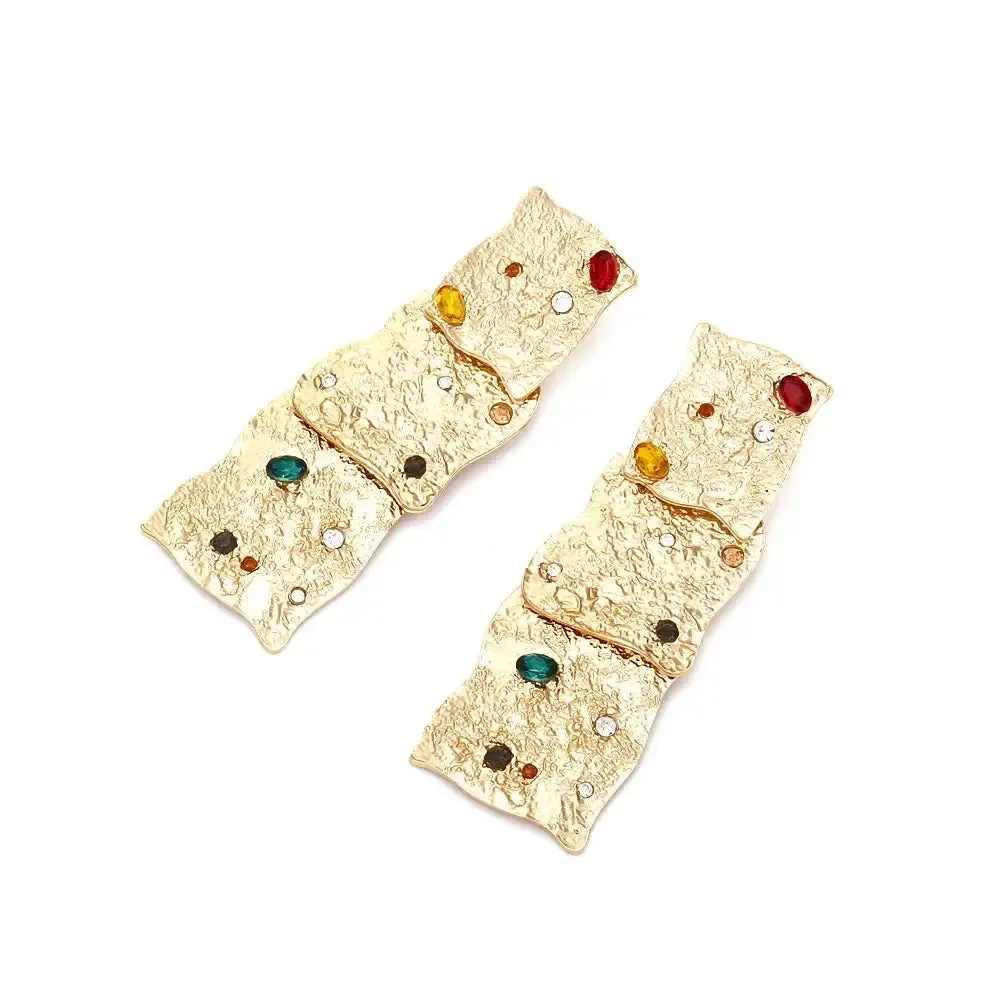 Auric Gemstone Cascade Earrings