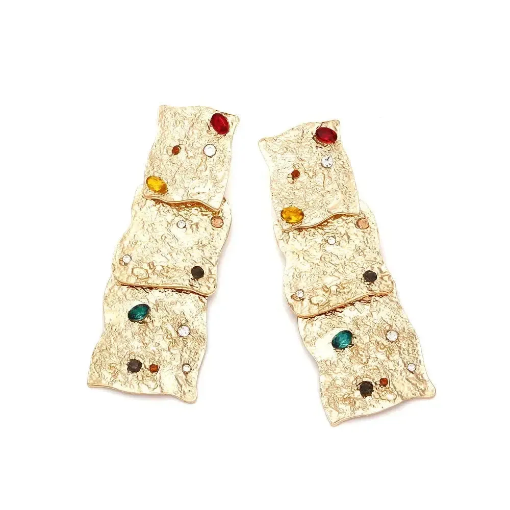 Auric Gemstone Cascade Earrings