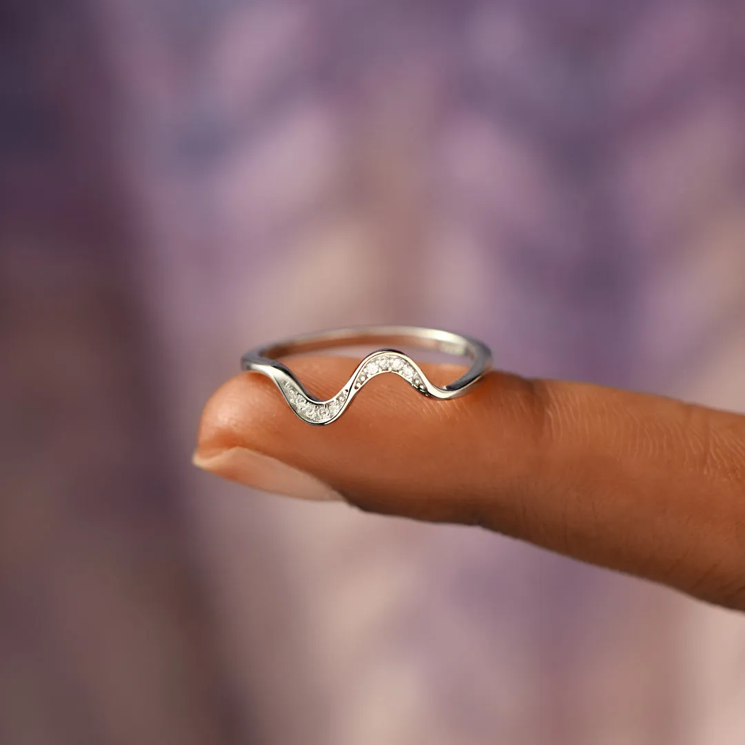 Badass Besties Matching Minimalist Wave Rings