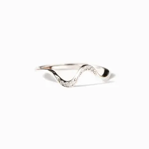 Badass Besties Matching Minimalist Wave Rings