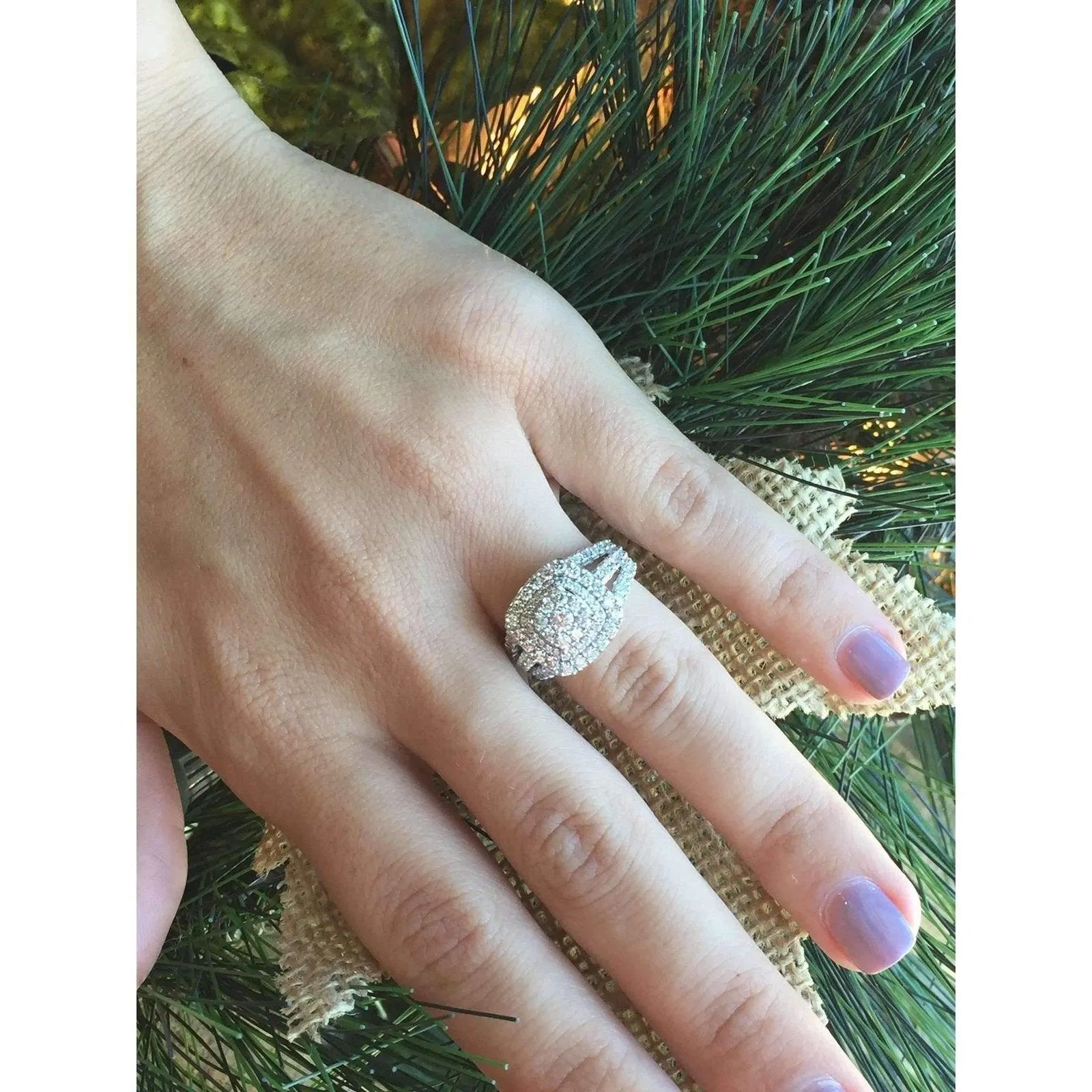 Beautiful Bride Collection Halo Diamond Ring