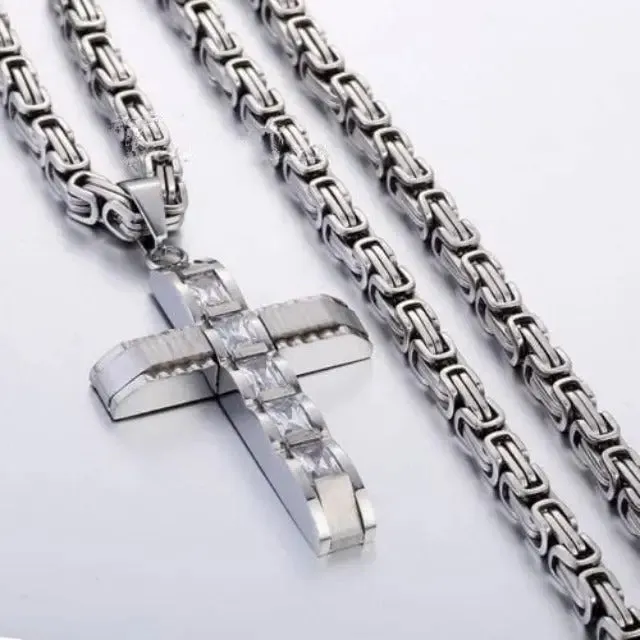 Beautiful cross pendant necklace for men