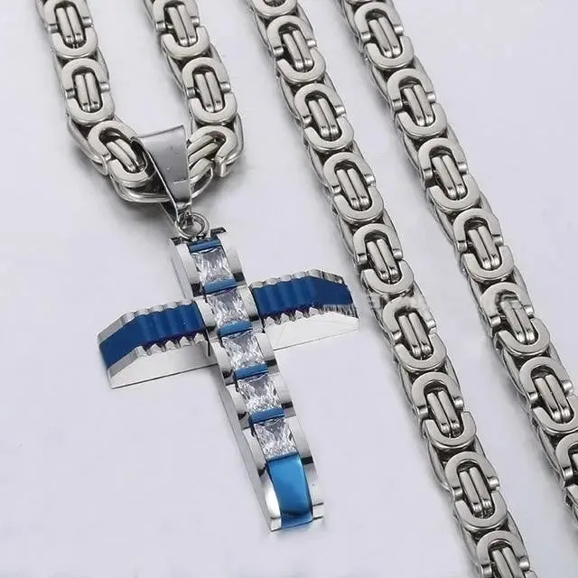 Beautiful cross pendant necklace for men