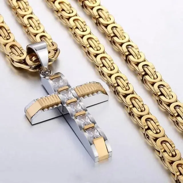 Beautiful cross pendant necklace for men