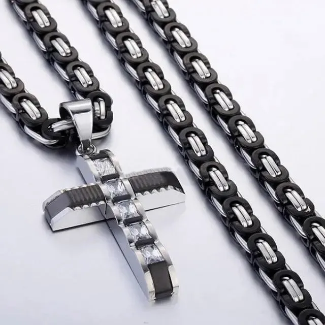 Beautiful cross pendant necklace for men