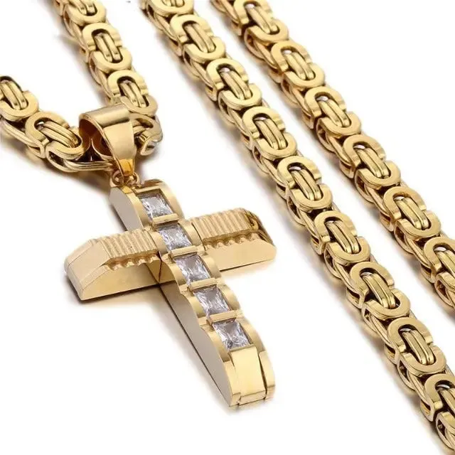Beautiful cross pendant necklace for men