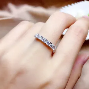 Beautiful Moissanite Diamond Thread Wedding, Engagement Ring
