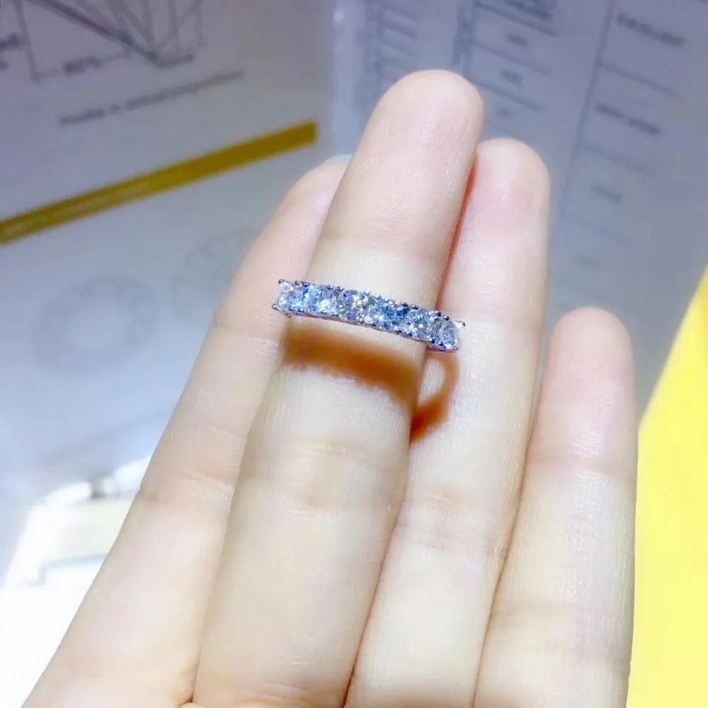 Beautiful Moissanite Diamond Thread Wedding, Engagement Ring