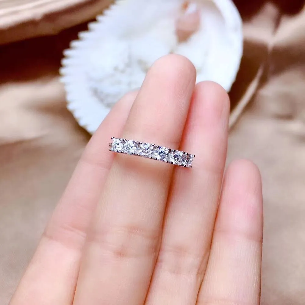 Beautiful Moissanite Diamond Thread Wedding, Engagement Ring