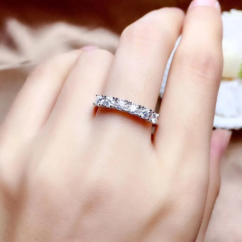 Beautiful Moissanite Diamond Thread Wedding, Engagement Ring