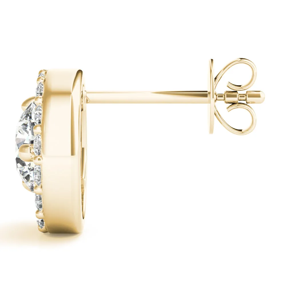 Brilliant cut Diamonds "Moon" Earrings