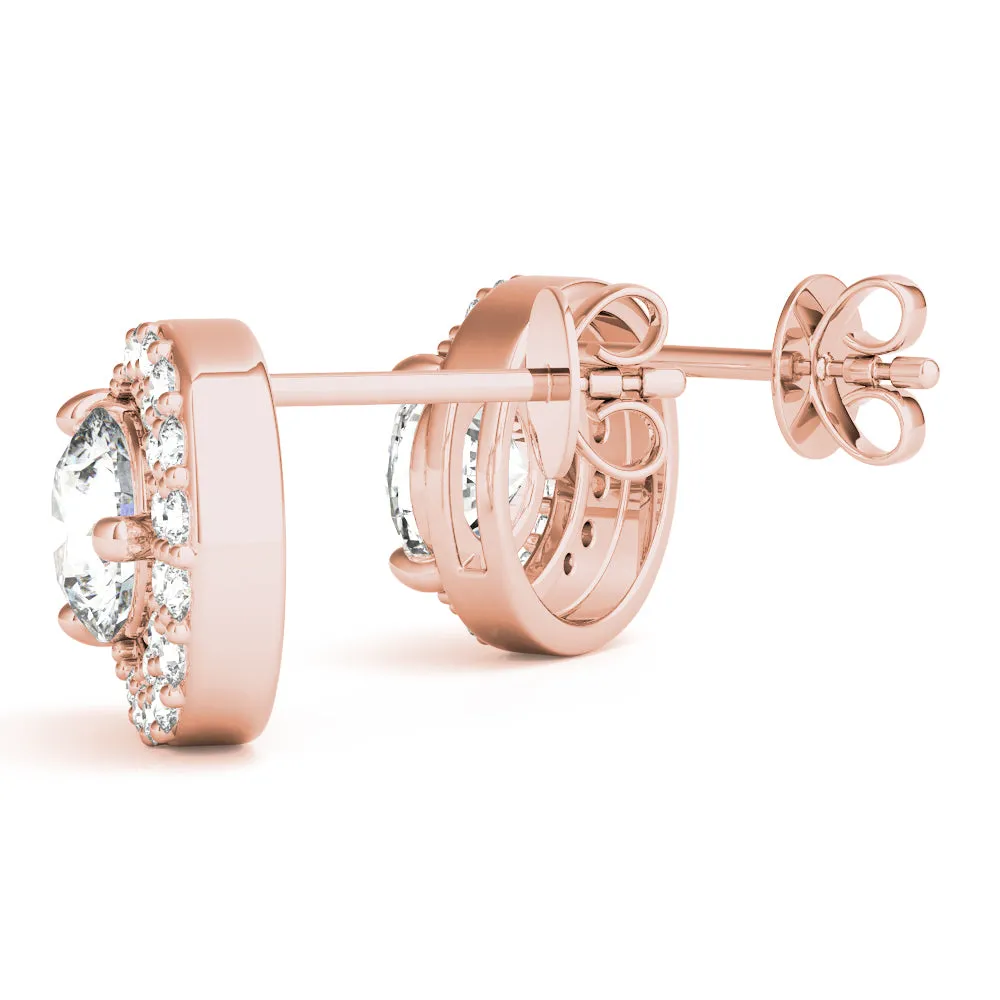 Brilliant cut Diamonds "Moon" Earrings
