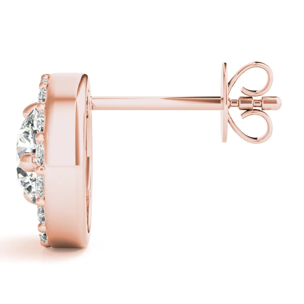 Brilliant cut Diamonds "Moon" Earrings