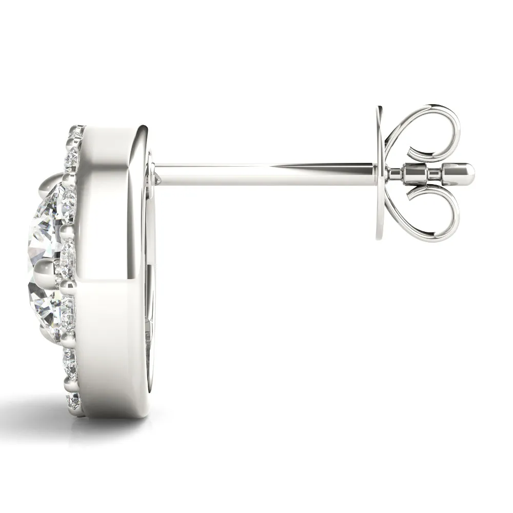 Brilliant cut Diamonds "Moon" Earrings