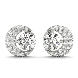 Brilliant cut Diamonds "Moon" Earrings