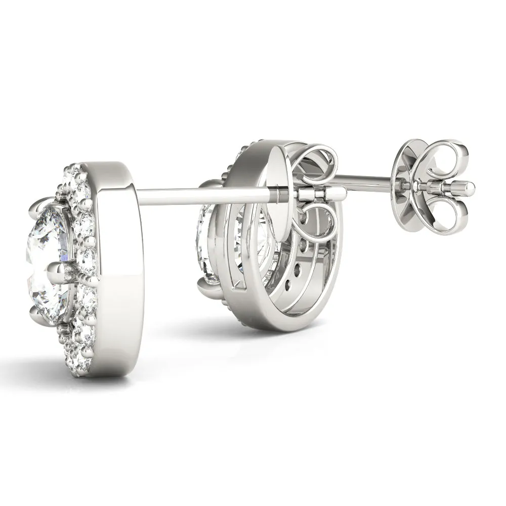 Brilliant cut Diamonds "Moon" Earrings