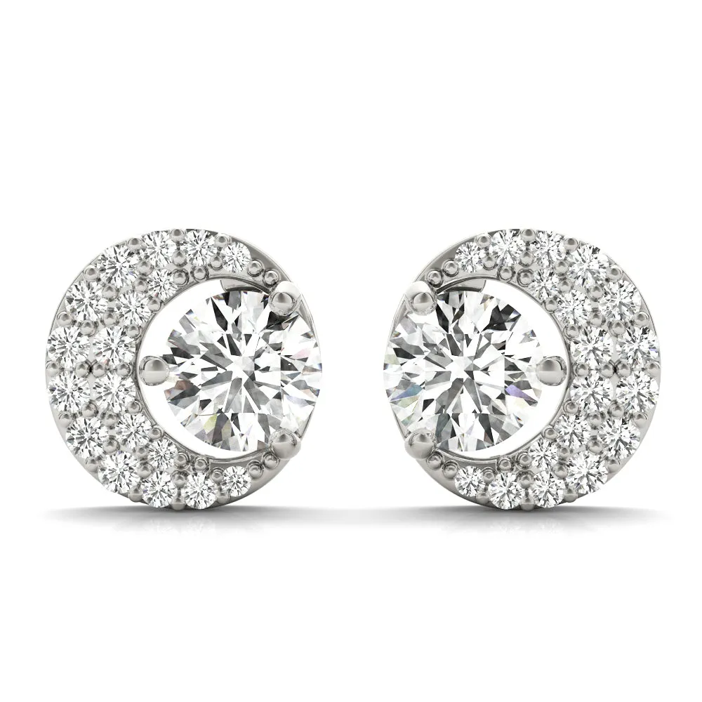 Brilliant cut Diamonds "Moon" Earrings