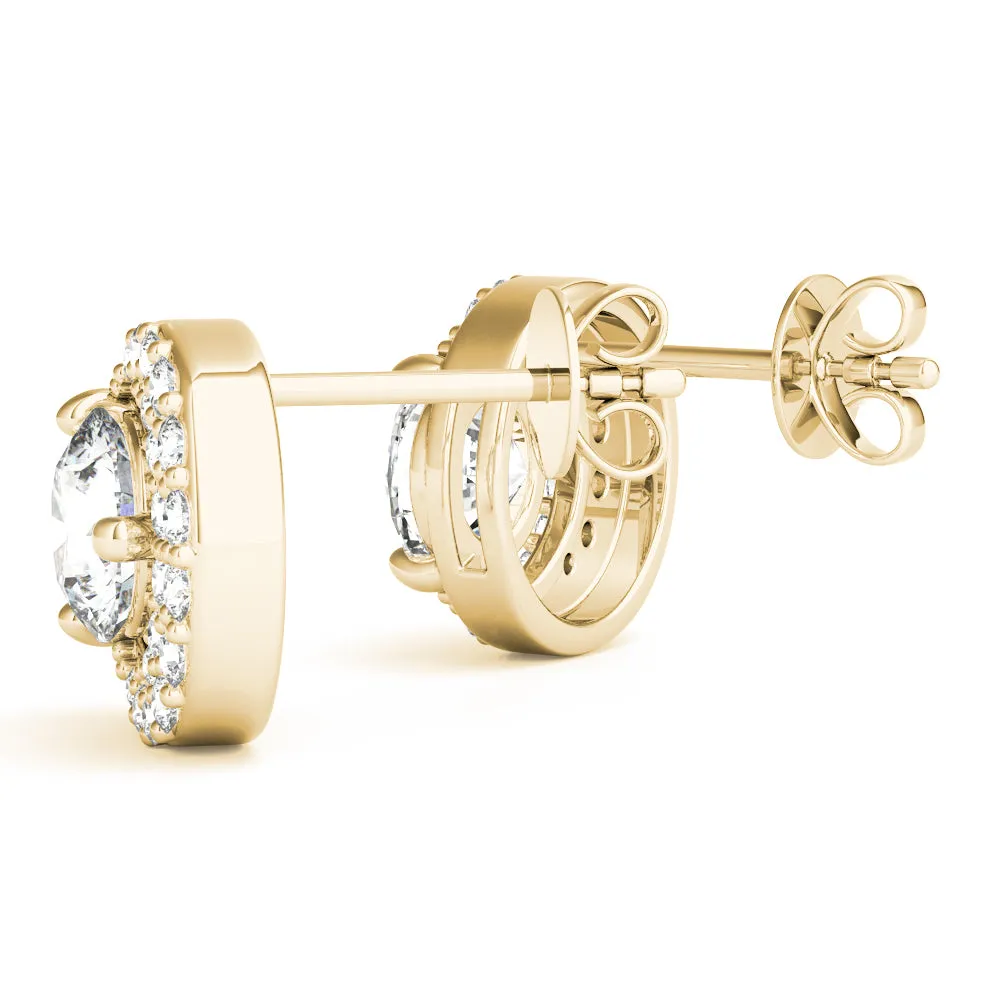 Brilliant cut Diamonds "Moon" Earrings