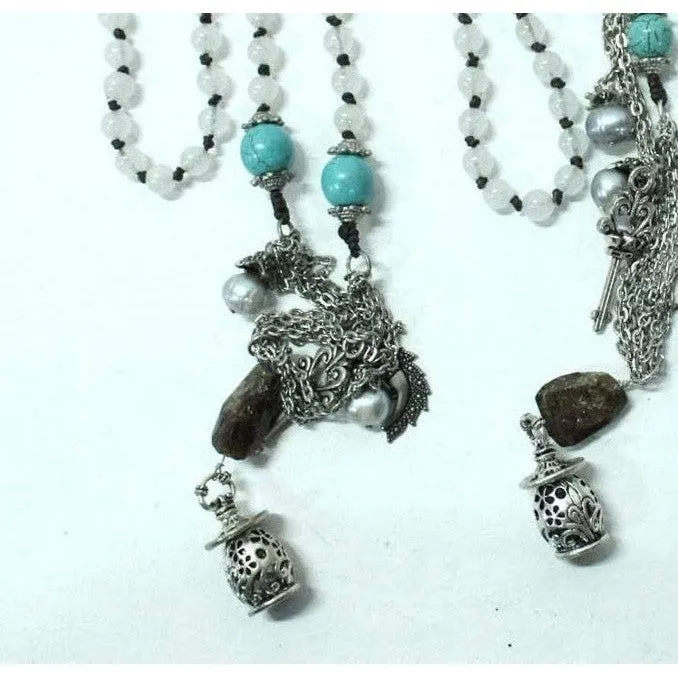 BUNDLE: 4 Piece Exquisite Turquoise Stone Necklaces - Thailand