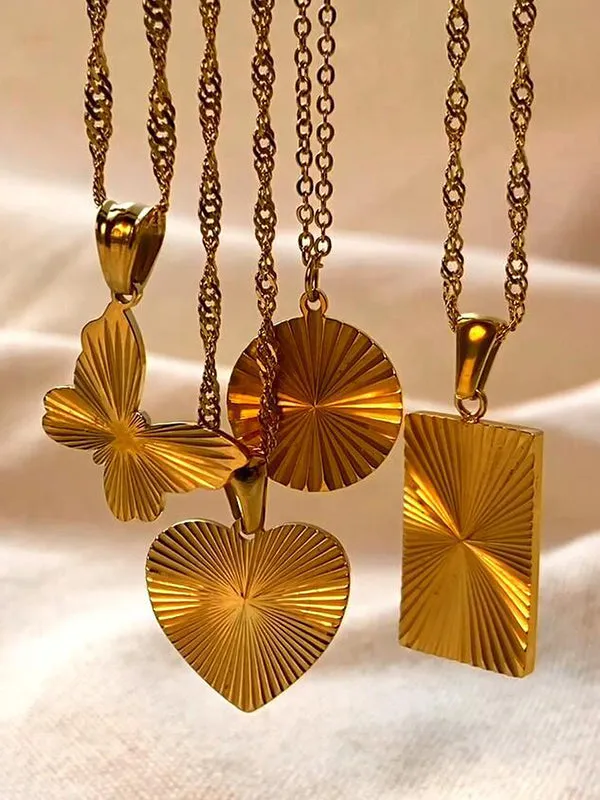 Butterfly Shape Chains Solid Color Necklaces Accessories