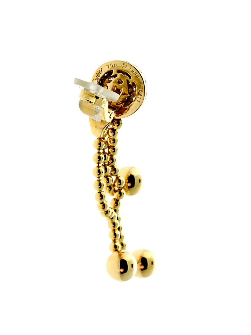 Cartier Pluie de Diamants Earrings in 18k Yellow Gold
