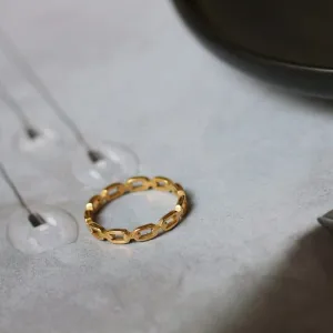 Chain Minimalist Gold Ring