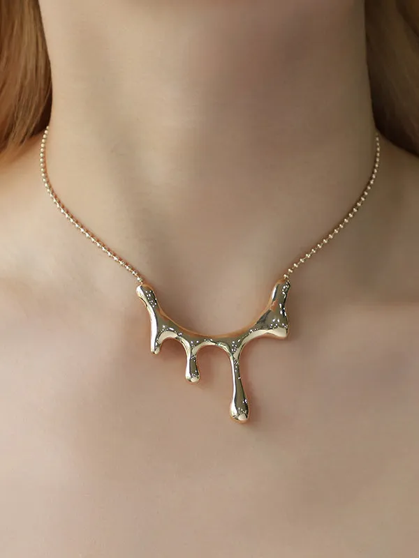 Chicmy-Geometric Metallic Necklaces Accessories
