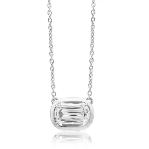 Christopher Designs 14K White Gold L'Amour Crisscut .42ct Diamond Pendant Necklace