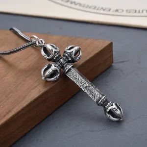 Classic Couture - S925 Sterling Silver Vajra Pendant by The Nevermore