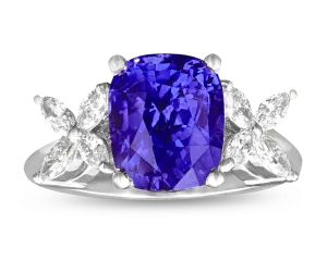 Color-Change Sapphire Ring, 4.83 Carats